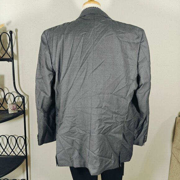 Joseph Abboud Men's Sport Coat Blazer Model 1402/4B‎ Gray Wool Zignone 100s 50L - Picture 11 of 16